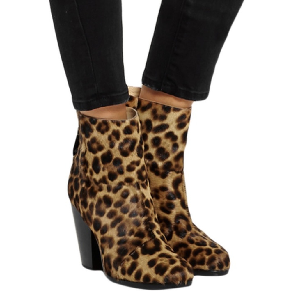 Rag & Bone | Newbury Calf Hair Bootie Leopard 35